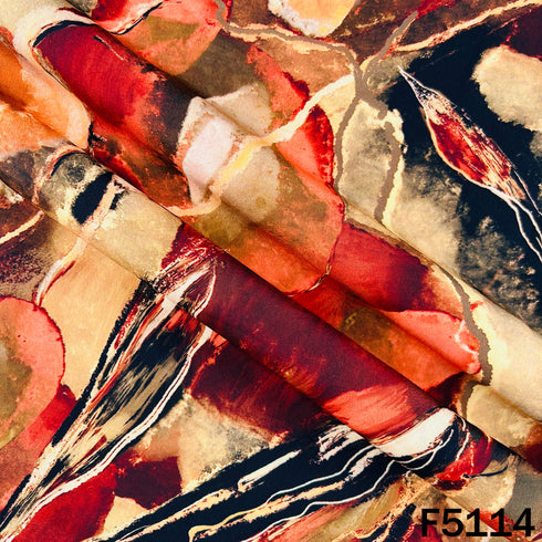 Digital Print Crepe Fabric - F5114